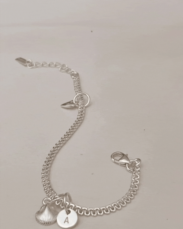 Bluebird Co lace chain anklets with pendants