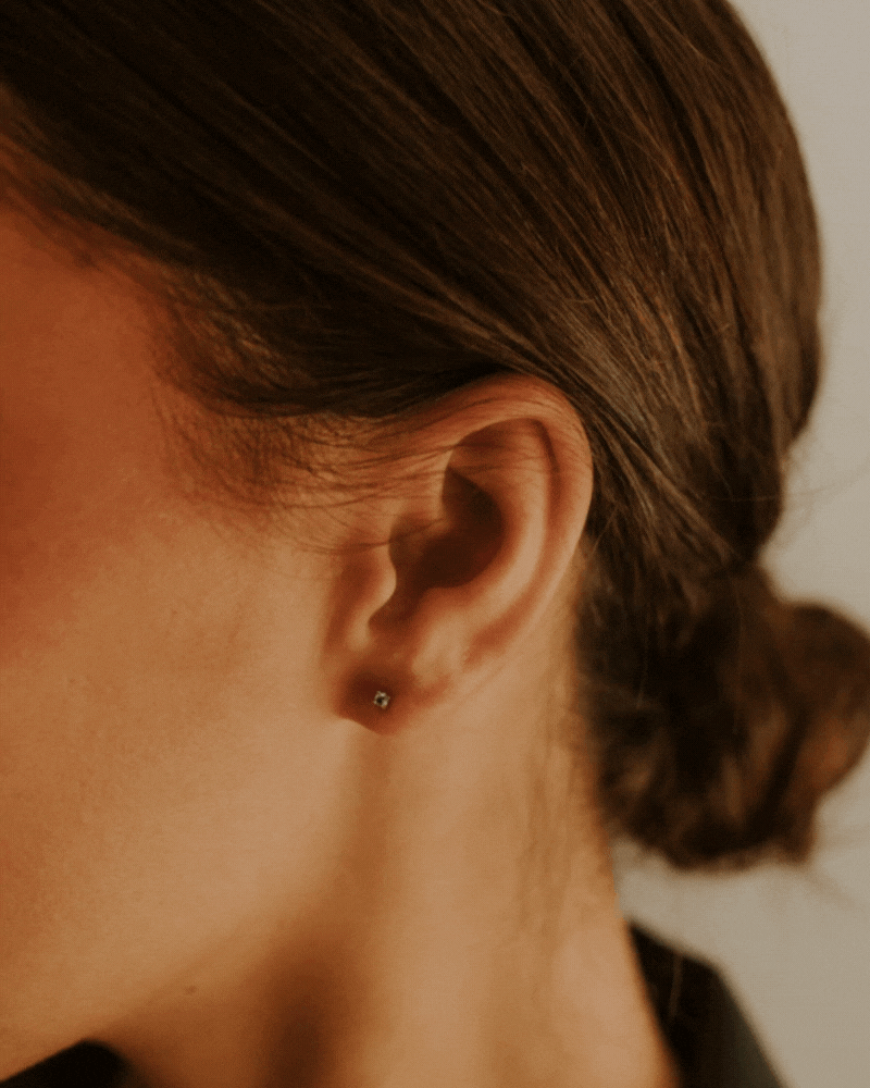 Bluebird Co stacked shimmer studs.