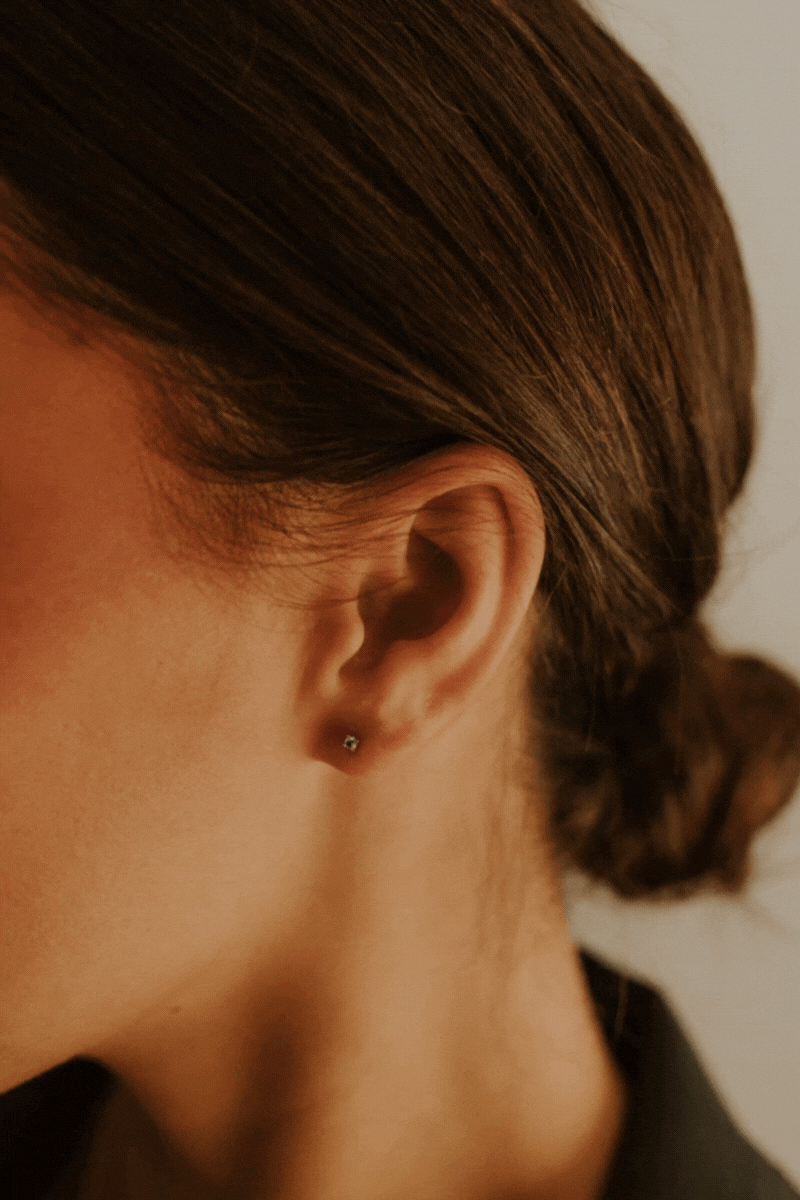 Bluebird Co stacked shimmer studs.