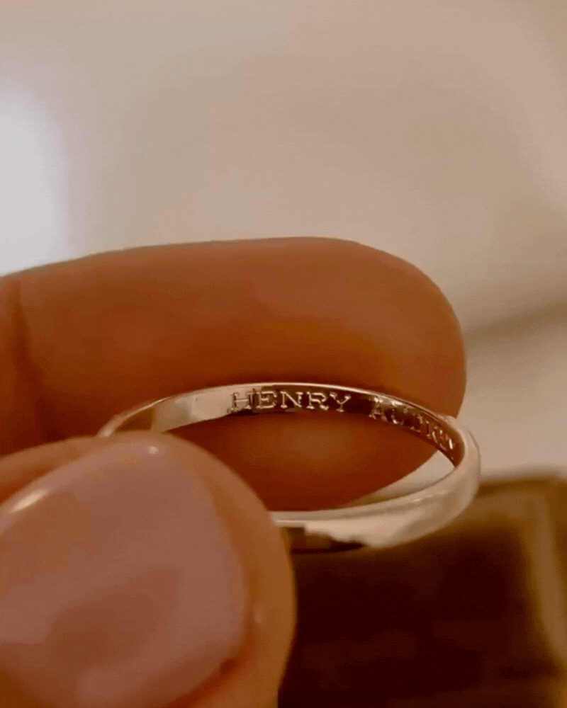 Fine detailed engraving on the signature pinky ring