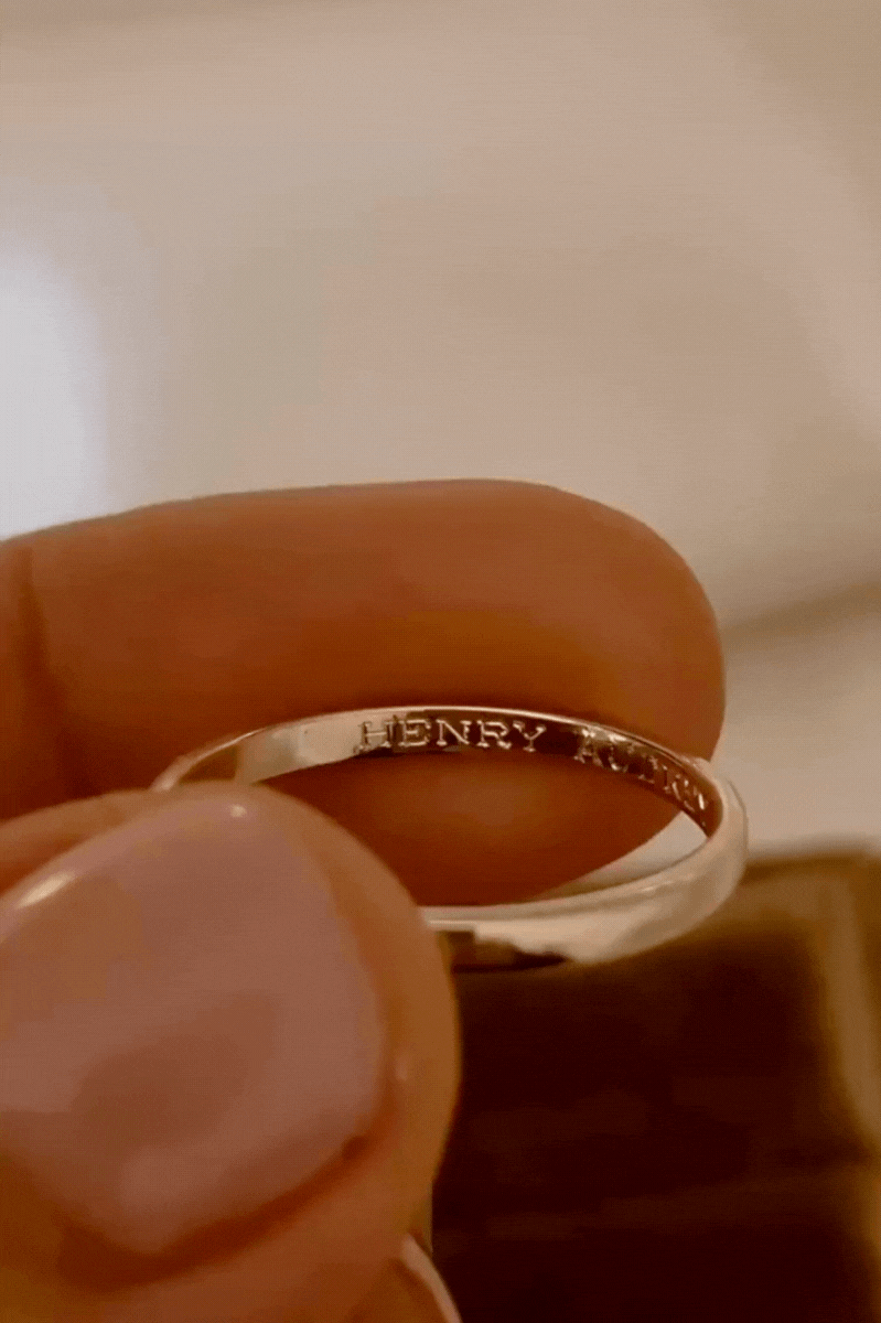 Fine detailed engraving on the signature pinky ring