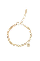 A simple and elegant Cuban Link Chain with a single vintage pearl pendant, designed as a timeless keepsake