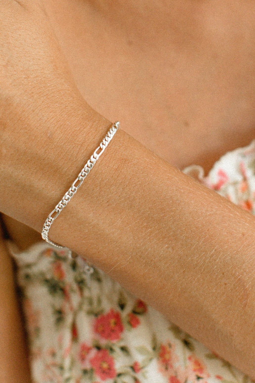 A Figaro Bracelet in adult length by Bluebird Jewellery