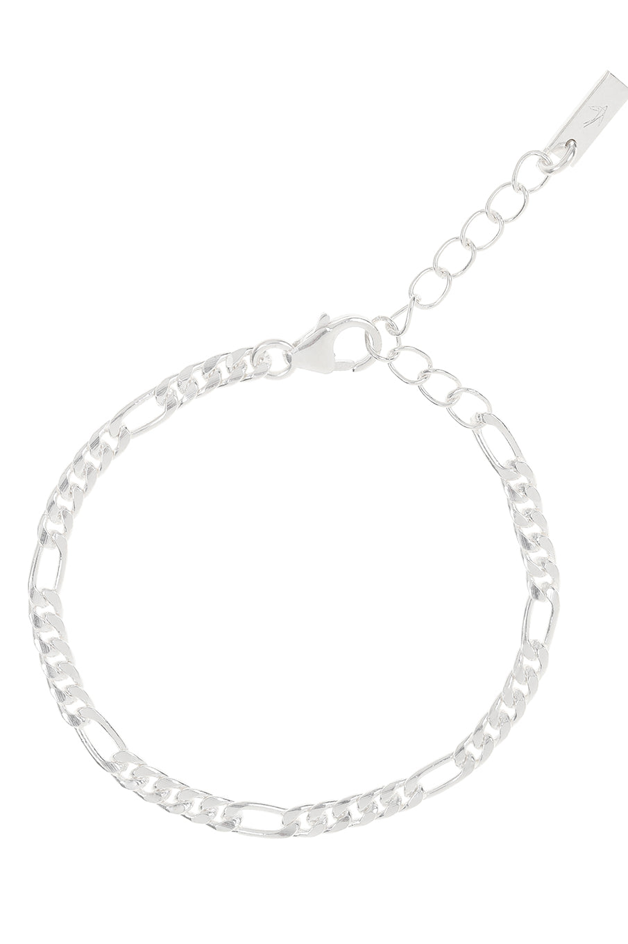 A Figaro Bracelet in baby length by Bluebird Jewellery, a classic and timeless chain design crafted as an elegant statement piece.