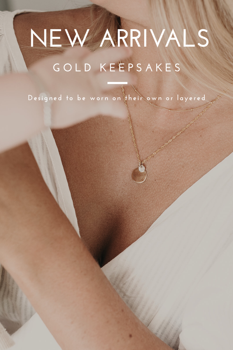 NEW ARRIVALS - Gold keepsake necklaces