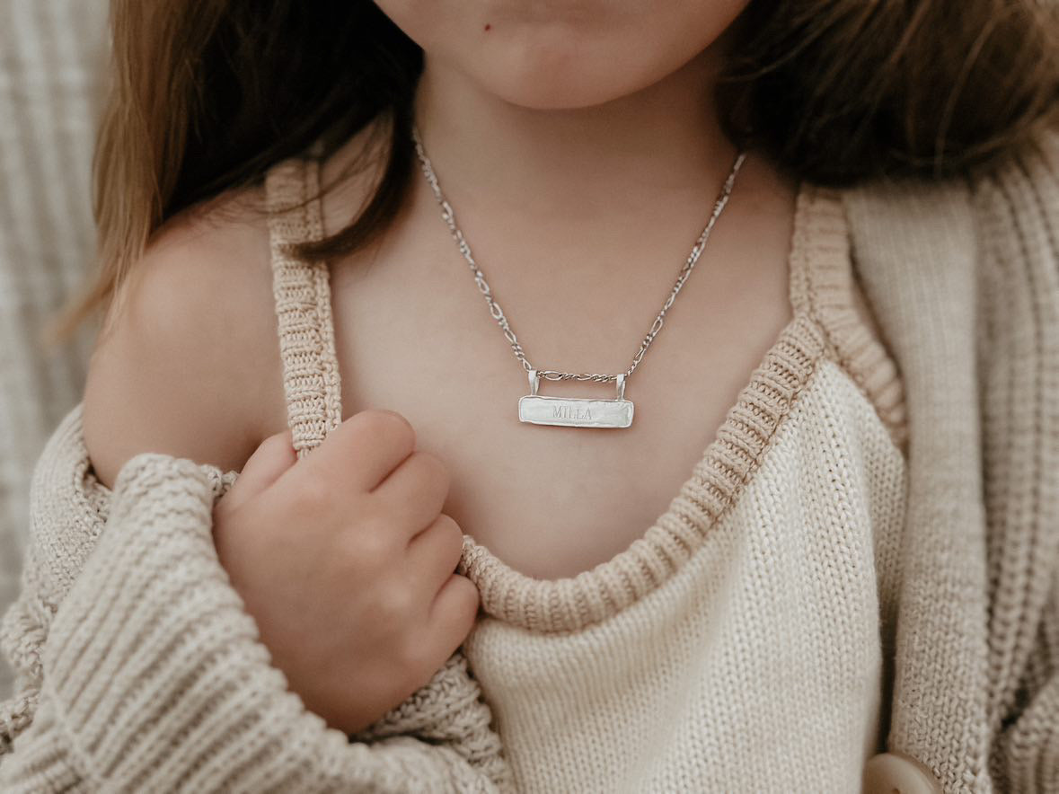 Personalised Signature Bar Pendant