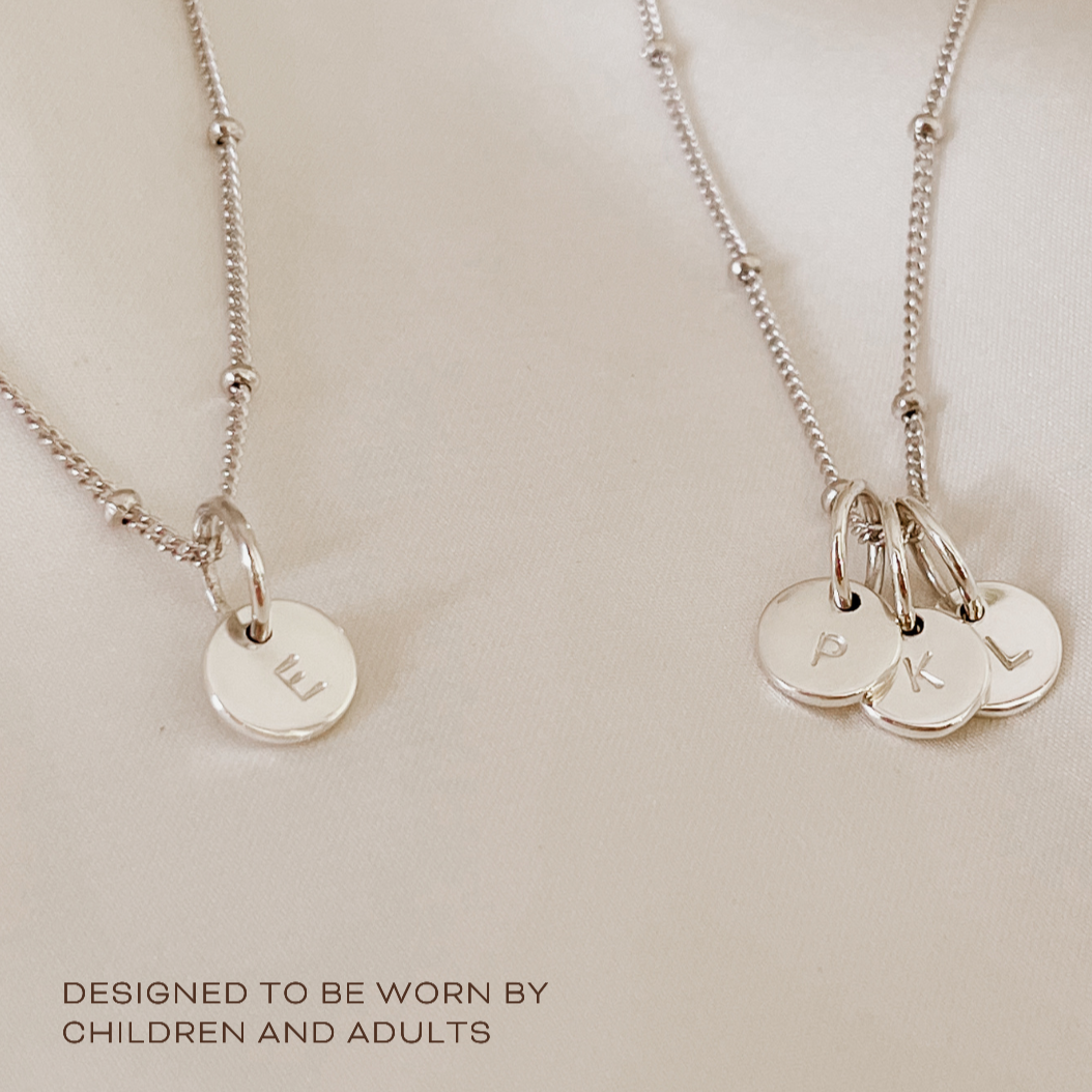 Petite Personalised Necklace Silver Bluebird Co