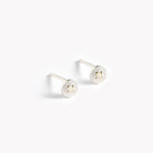 Petite Vintage Pearl Studs in sterling silver