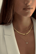 Bluebird Co's statement necklace, and personalised petite necklace. 