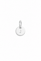 letter pendant in silver that can have initial of kids names on it