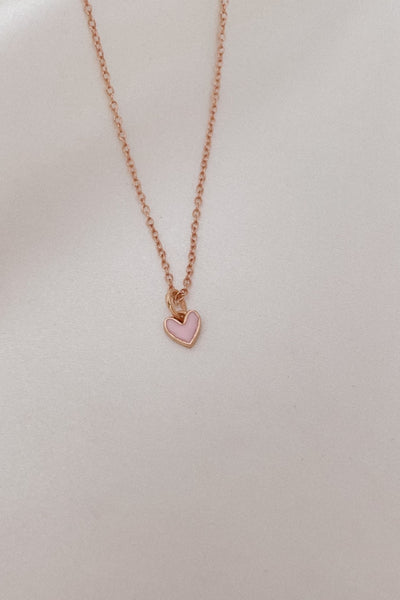 The Pink Petite Darling Necklace in Rose Gold is a fine and dainty Bluebird Necklace and can be worn on their own or paired with other personalised necklaces for a layered look.