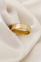 Solid 9ct Gold Men's Signature Ring with personalised engraving inside the ring.