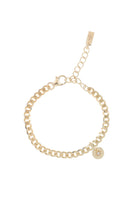A simple and timeless Cuban Link Chain featuring a single vintage pearl pendant, crafted in elegant fine jewellery style
