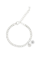 A simple and timeless Cuban Link Chain featuring a single vintage pearl pendant and personalised pendant, crafted in elegant fine jewellery