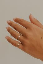 Darling Ring Silver styled on hand, engraved jewellery piece for daily wear. 