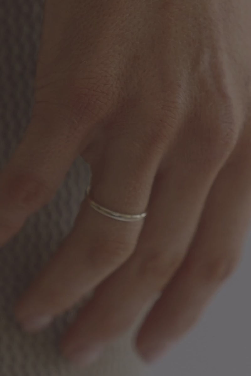 A video of the solid gold 1.5mm engravable ring shows the detailing of 'I Love You' engraved inside the ringA VIDEO SHOWS THE FINE 1.5MM