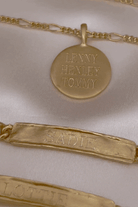 Bluebird Co's signature pendant + Signature Necklace in gold 