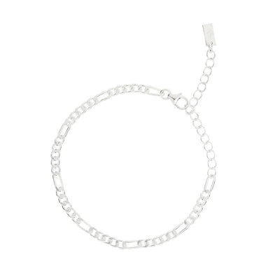 A sterling silver Figaro Anklet