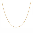 A product image of a Curb Chain necklace in Gold Vermeil with a white background