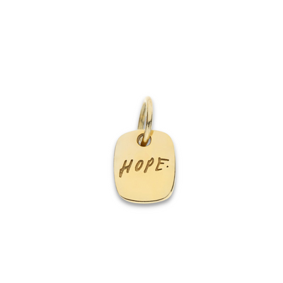 Solid 9ct Gold Hope Pendant